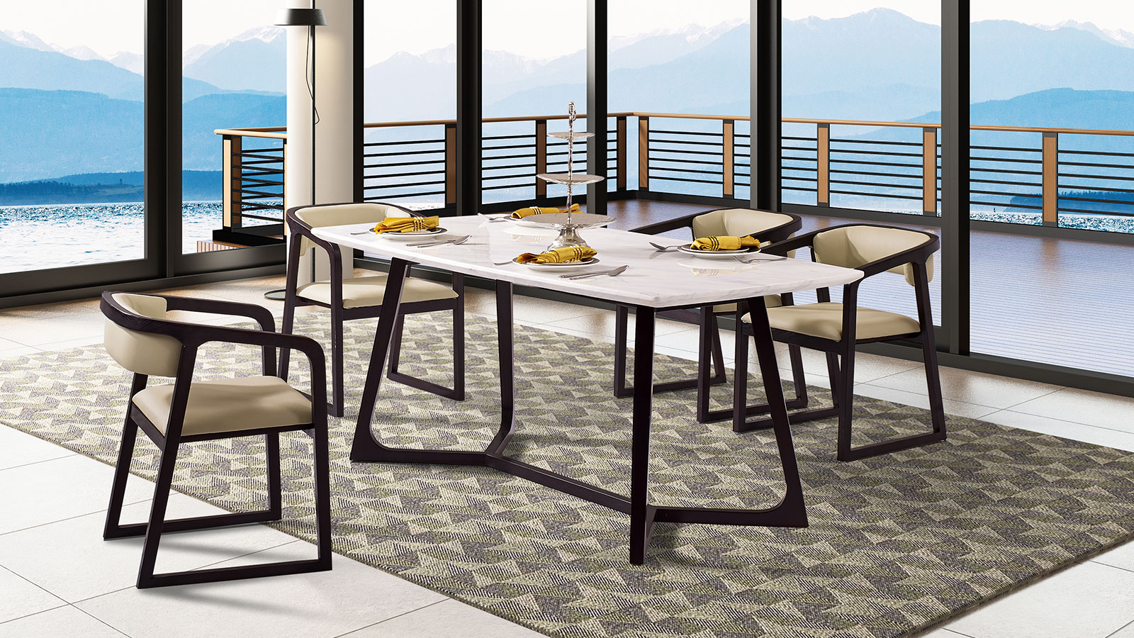 黑金 餐台hg558-cbd家居